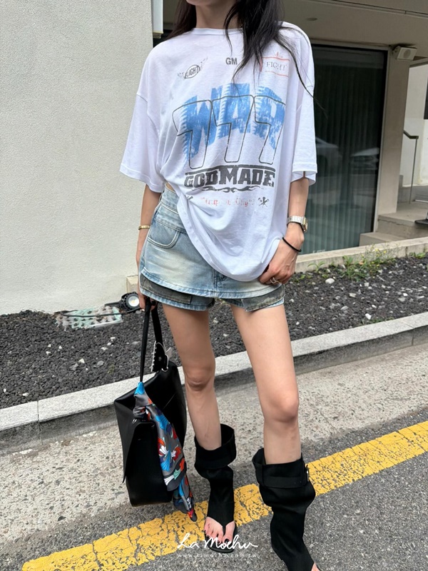 雙層牛仔小短褲(闆娘.花花清單)